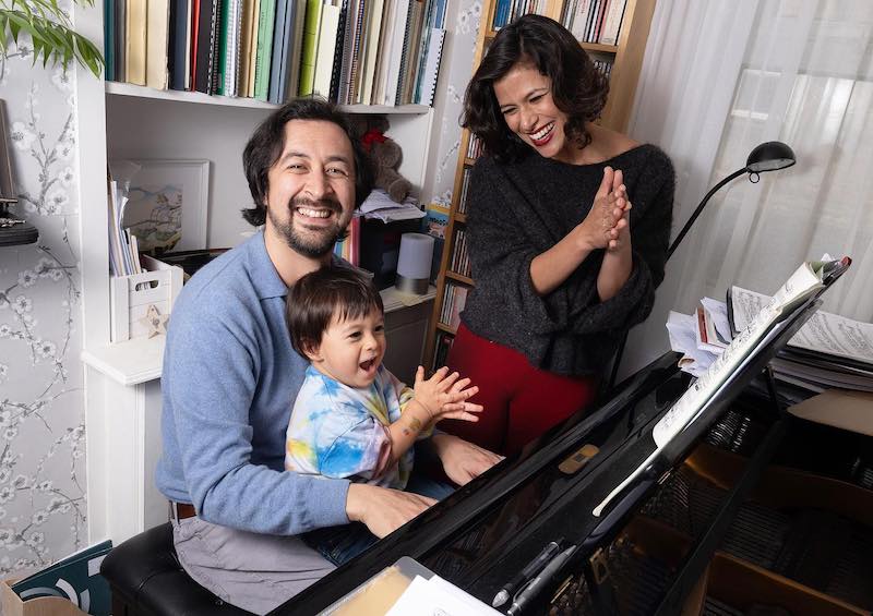 Tom Poster, Elena Urioste and their son Tico