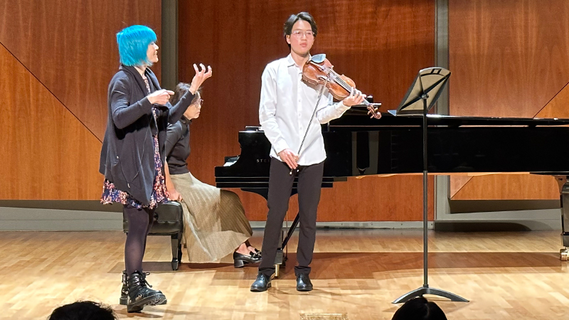 Jennifer Koh with Zi Yang Low