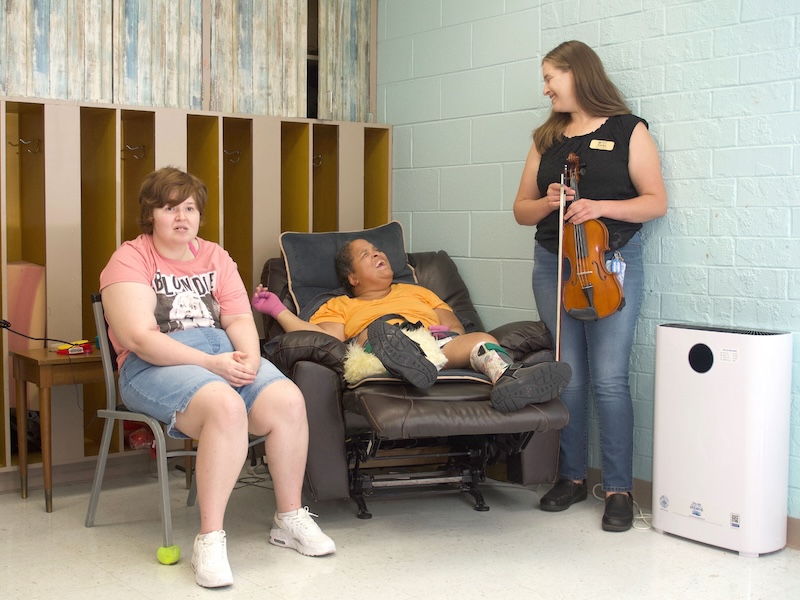Katelyn and residents 
