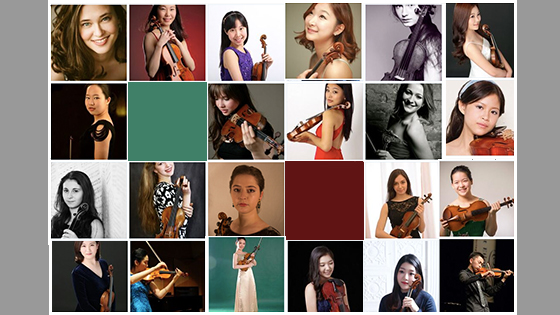 Menuhin International Violin Competition selects 36 girls and 8 boys to participate in 2016 contest