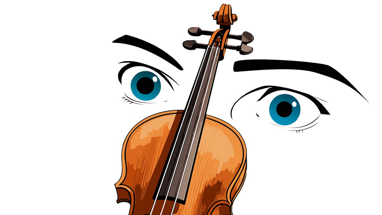 eyes violin