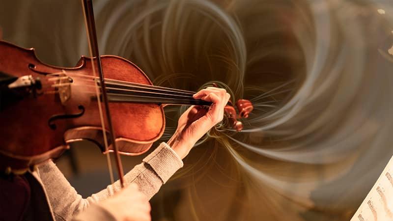violin opening up
