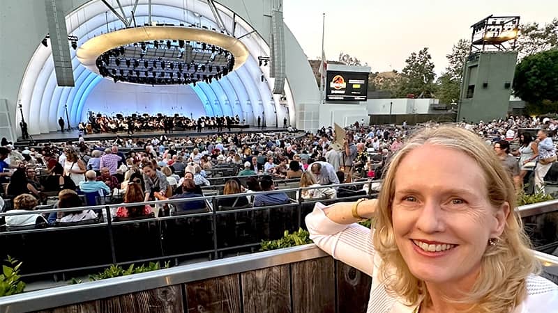 Laurie Niles at Hollywood Bowl