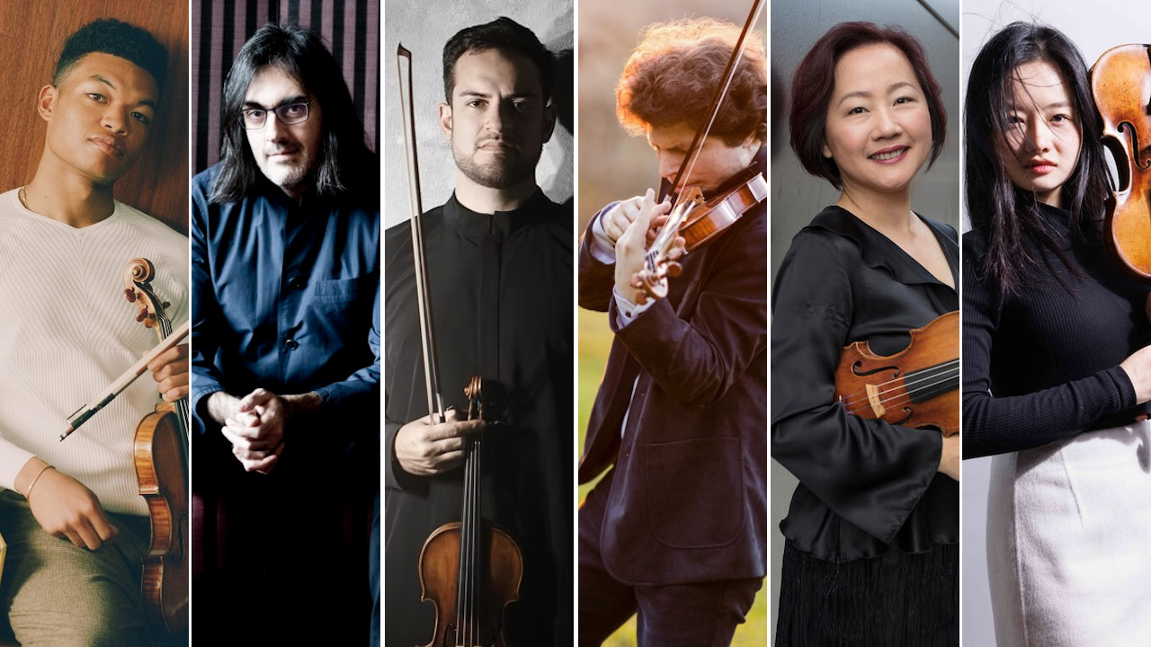 Hollywood Bowl violinists